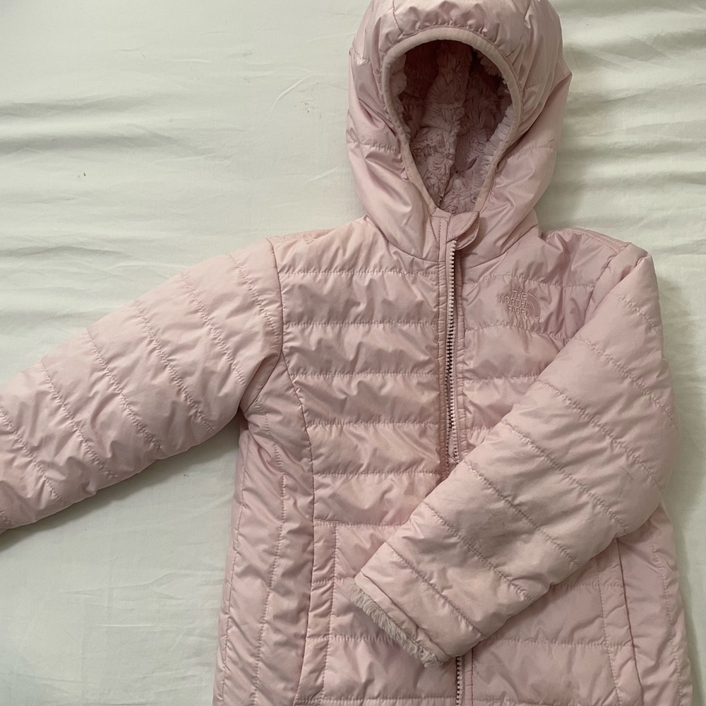 Toddler Girls Northface Reversible Down Jacket